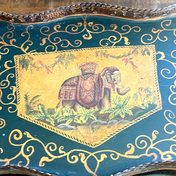 Elephant Antique Tray - Picture 2 of 3